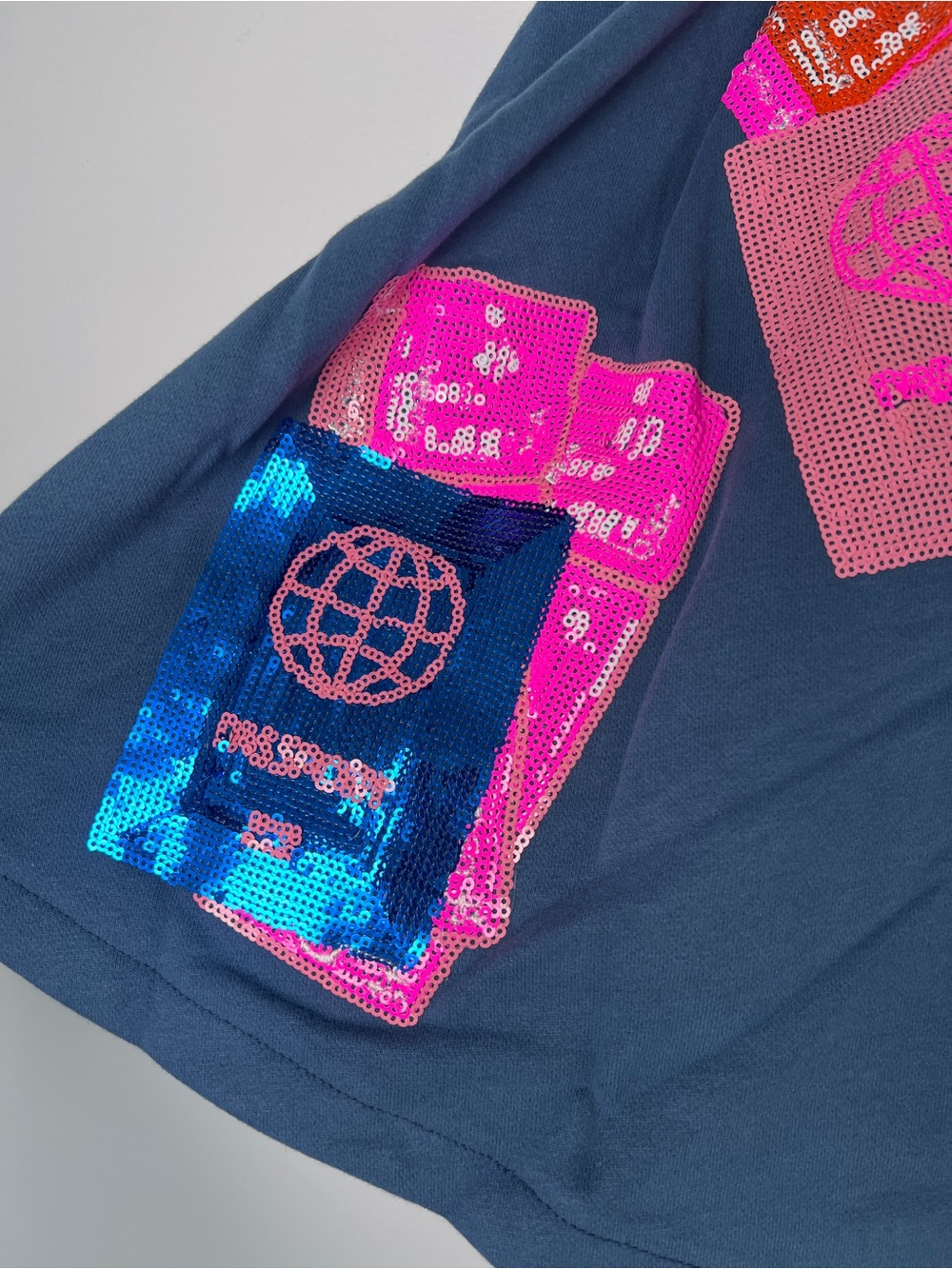 QUEEN OF SPARKLES Blue Passport Skort - Picture 2 of 7